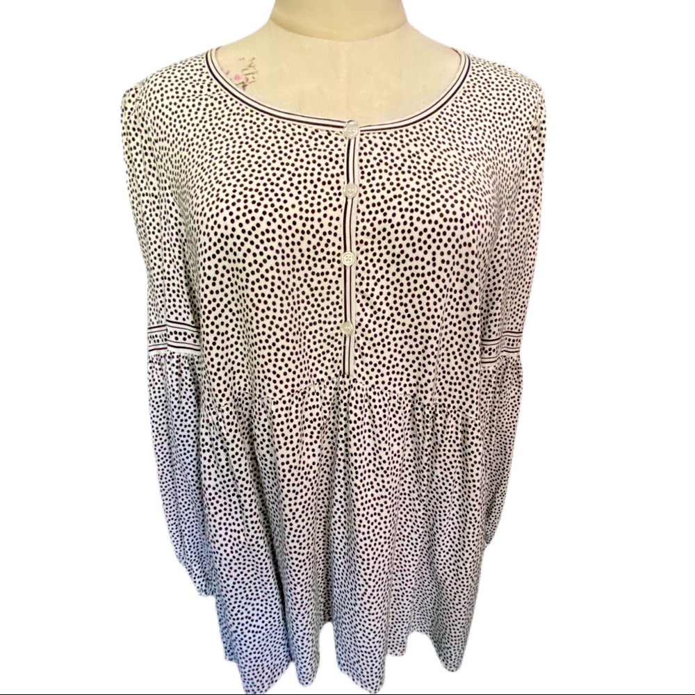 Max studio button front Blouse NWOT - Picture 2 of 8